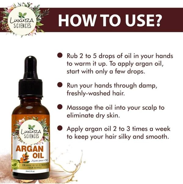 Luxura Sciences Essential oils for Hair | Skin | Nails | Aromatherapy (Argan, 15ml) - Image 4