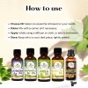 Luxura Sciences Organic Essential Oil Combo for Hair Care - Lavender, Bhringraj, Amla, Ylang Ylang & Vitamin E Oils (Pack of 5 x 15 ML)