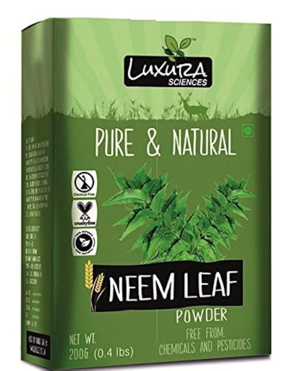 Luxura Sciences Neem Leaf Powder (200g) | Pure & Natural | For Hair & Skin Care | Finely Ground, Easy to Use | No Artificial Additives | Supports a Refreshing Self-Care Routine