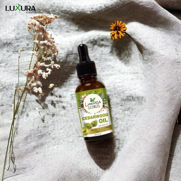 Luxura Sciences Essential oils for Hair | Skin | Nails | Aromatherapy (Cedarwood, 15ml) - Image 2