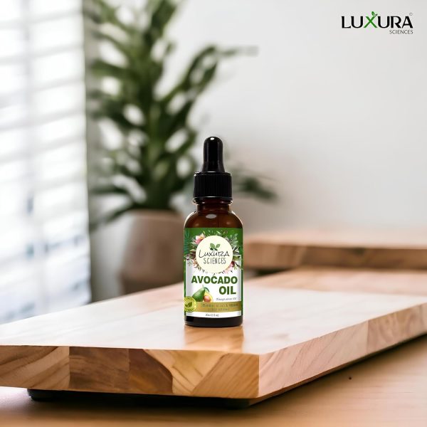 Luxura Sciences Avocado Oil - Deep Tissue Moisturizer for Hair Face & Skin - Rich in Retinol & Vitamin E to Reduce Wrinkles - Supports Skin Rejuvenation & Hair Growth (30 ML) - Image 3