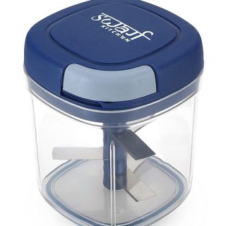 Swarg Kitchen Onion Chopper | Handy and Compact Chopper for Kitchen with 5 Sharp Stainless Steel Blades for Effortlessly Chopping Vegetables | Fruits for Your Kitchen Available (Blue Color, 900 ml)