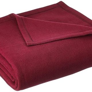 SWARG HOMES Polar Fleece Blanket Double Bed Weight 1300 Grams Blanket| All Season Ultra Soft & Light-Weight Travel Blanket | Home AC Blanket 90x90 inc Maroon