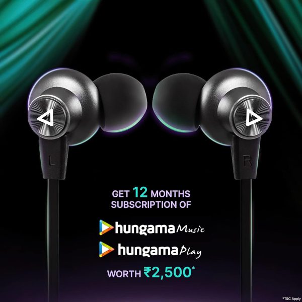 Hungama HiLife Jump 101 Bluetooth Wireless in Ear Neckband Headphone with Mic (Black) with 30 Hours Playtime with Free 1 Year of Hungama Play & Hungama Music Subscription - Image 4