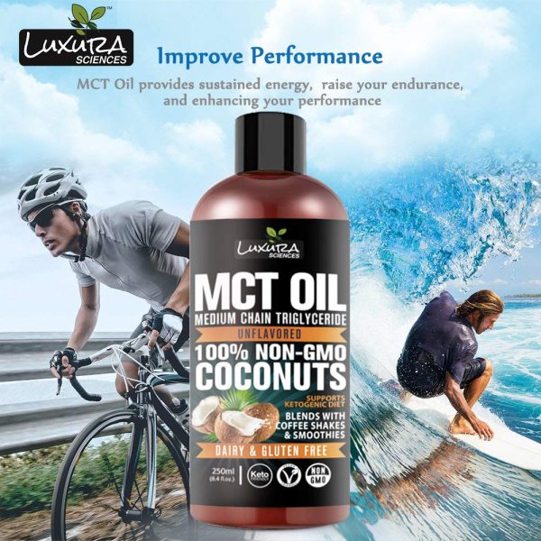 Luxura Sciences Organic MCT OIL 250 ML | Supports Ketogenic Diet |Dairy & Gluten Free | For Weight & Energy Management| Non-GMO - Image 7