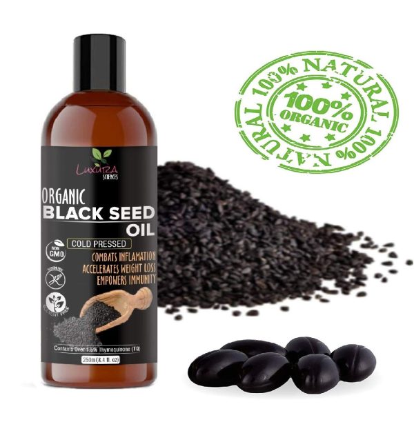 Luxura Sciences Black Seed Oil (Kalonji Oil) for Hair | Cold Pressed | 250ML | Nourishes, Strengthens & Enhances Shine | Lightweight & Suitable for All Hair Types - Image 3