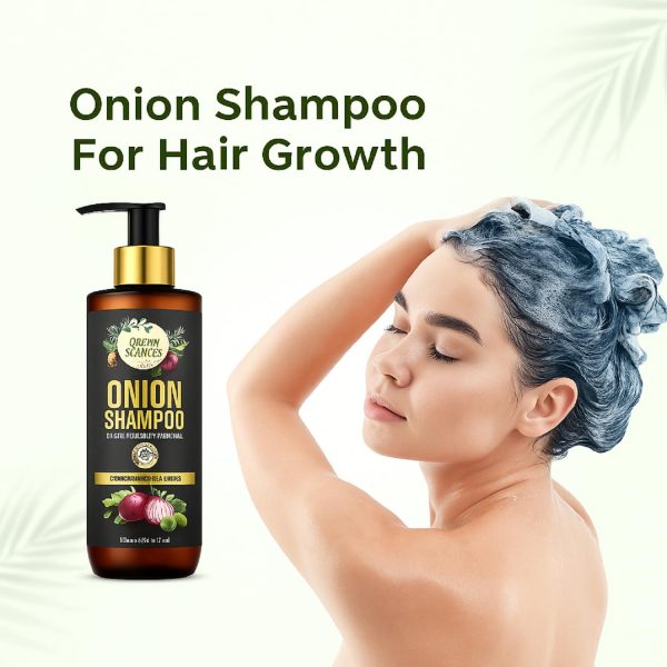 Luxura Sciences Onion Oil Shampoo For Hair 300ML Sulphate Free Gentle Cleansing No Parabens No Silicones No Colorants Nourishing Formula Reduces Hair Fall - Image 3