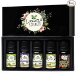 Luxura Sciences Organic Essential Oil Combo Pack of 5 Oils, ANTI HAIR FALL Essential oil kit 5x15ml