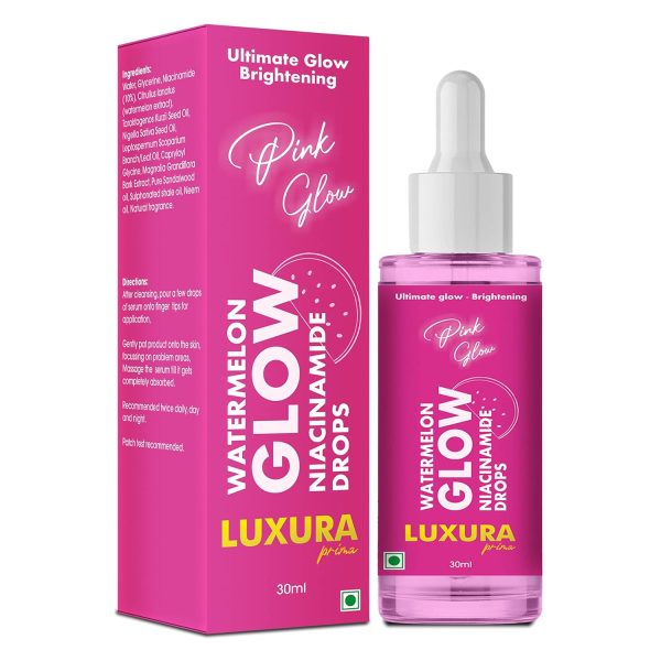 Luxura Prima Water Melon Glow Niacinamide Drops 30ml For Skin Brightening and Ultimate Glow