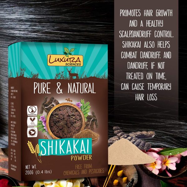 Luxura Sciences Shikakai Hair Mask (200g) | Natural Nourishment for Hair | Promotes Healthy Shine & Softness | Ideal for All Hair Types | Enriched with Shikakai Extract - Image 2