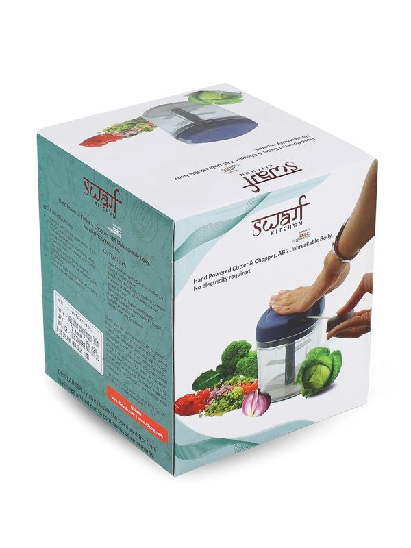 Swarg Kitchen Onion Chopper | Handy and Compact Chopper for Kitchen with 5 Sharp Stainless Steel Blades for Effortlessly Chopping Vegetables | Fruits for Your Kitchen Available (Blue Color, 900 ml) - Image 7
