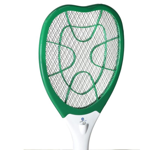 Swarg Homes Mosquito Racket | Mosquito Killer with UV Light | Mosquito bat Rechargeable | Insect Killer Bat with LED Light (Green)