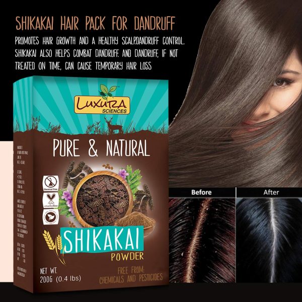 Luxura Sciences Shikakai Hair Mask (200g) | Natural Nourishment for Hair | Promotes Healthy Shine & Softness | Ideal for All Hair Types | Enriched with Shikakai Extract - Image 3