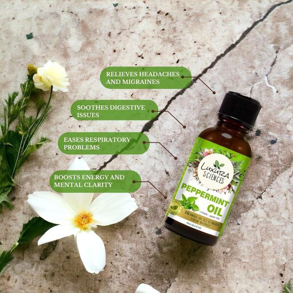 Luxura Sciences Essential oils for Hair | Skin | Nails | Aromatherapy (Peppermint, 15ml) - Image 5
