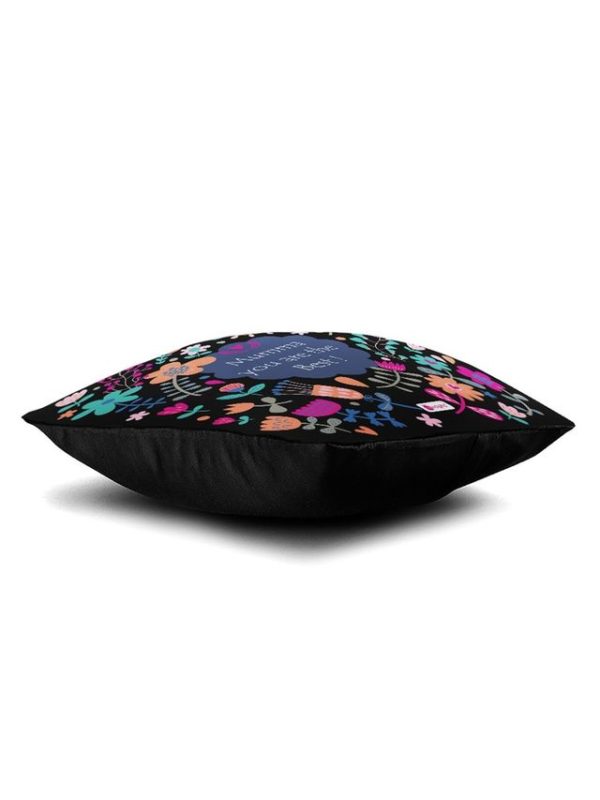 Indigifts Satin Mug and Cushion Cover with Filler - 1 Mug 1 Cushion Cover| 12x12 inches| 1 Pack Filler | MATERIAL - CUSHION : Soft Poly Satin| Black Colored Cotton Overlap Envelop Backing - Image 4