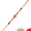ACCESSHER Elegant OM Design Rakhi - Gift Set with Roli, Kumkum & Greeting Card