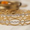 AccessHer Gold Plated Handcrafted Kada Bangle Set for Women | Traditional Designer Bangles | Elegant Ethnic & Festive Jewellery