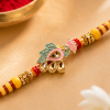 ACCESSHER Multicolour Peacock Design Enamel Rakhi for Raksha Bandhan