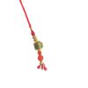 ACCESSHER Gold Intricate Lumba Rakhi - Gift Set with Roli, Kumkum & Greeting Card
