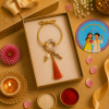 ACCESSHER Unisex Traditional Handcrafted Rakhi with Elephant Charm and Tassel for Beloved Bhabhi_Gifting with Roli Kumkum Packets & Happy Rakshabandhan Card 1 ACCESSHER Handcrafted Elephant Charm Rakhi with Tassel for Bhabhi - Gift set Roli, Kumkum & Greeting Card