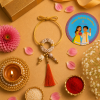 ACCESSHER Unisex Traditional Handcrafted Rakhi with Elephant Charm and Tassel for Beloved Bhabhi_Gifting with Roli Kumkum Packets & Happy Rakshabandhan Card 4 ACCESSHER Handcrafted Elephant Charm Rakhi with Tassel for Bhabhi - Gift set Roli, Kumkum & Greeting Card