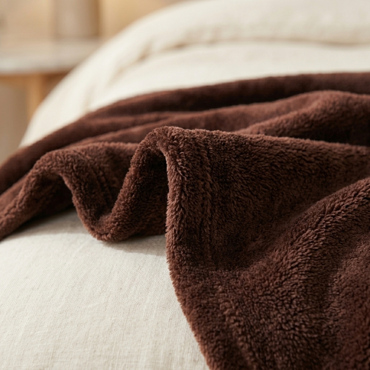 SWARG HOMES Brown Polar Fleece Single Bed Blanket - Ultra Soft All Season AC Blanket (90×60 Inch, 800 GSM) - Image 4