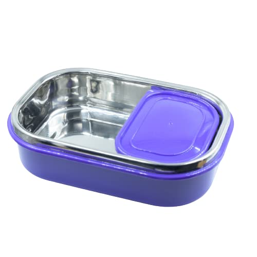 SWARG KITCHEN Purple Double Walled Insulated Lunch Box - BPA Free Food Grade Tiffin Set for Long-Lasting Heat Retention - Image 8