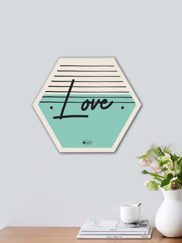 Indigifts Diwali Decoration for Home Hexagon Wall Decor Poster Frame- Set of 3, Wall Decoration Items for Frame, Wall Decoration Items for Frame, Poster Frames For Wall, Hexagone Frames Wall - Image 3
