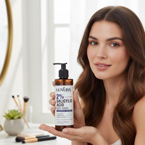 Luxura Sciences Salicylic Acid 2% Face Wash with Niacinamide, Aloe Vera & Tea Tree (100 ML)