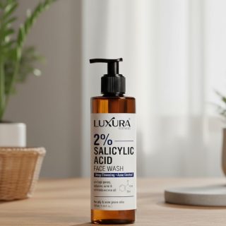 Luxura Sciences Salicylic Acid 2% Face Wash with Niacinamide, Aloe Vera & Tea Tree (100 ML)