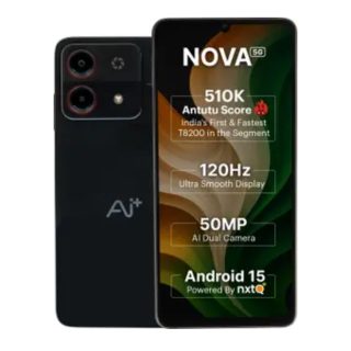 Ai+ Nova 5G (Black, 128 GB)  (6 GB RAM)