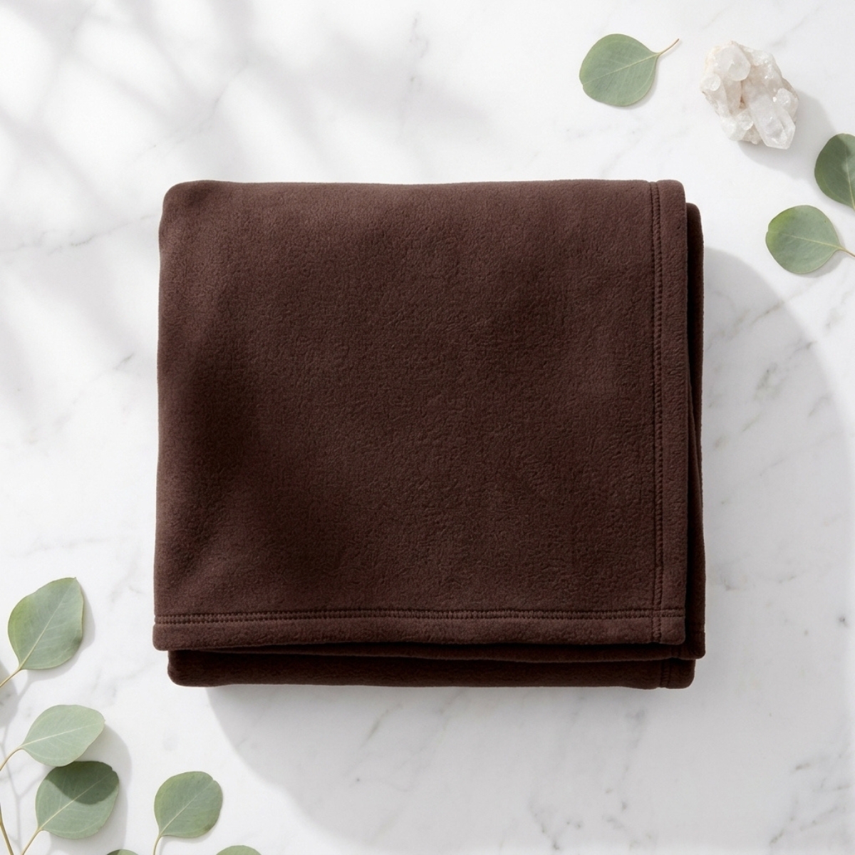 SWARG HOMES Brown Polar Fleece Double Bed Blanket - Ultra Soft All Season AC Blanket (90×90 Inch, 600 GSM) - Image 6