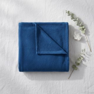 SWARG HOMES Blue Polar Fleece Single Bed Blanket - Ultra Soft All Season AC Blanket (90×60 Inch, 800 GSM)