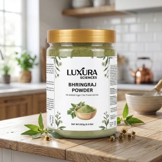 Luxura Sciences Natural Bhringraj Powder for Hair Nourishment & Conditioning - Ideal for DIY Hair Masks (200g)