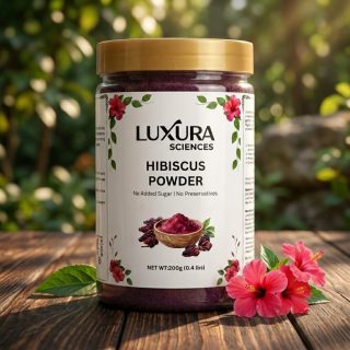 Luxura Sciences Natural Hibiscus Flower Powder for Hair Care & Improvement (200g)