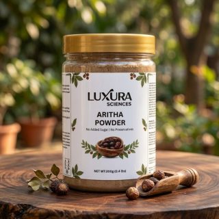 Luxura Sciences Natural Aritha Powder for Hair & Scalp Cleansing - DIY Beauty Routines (200g)