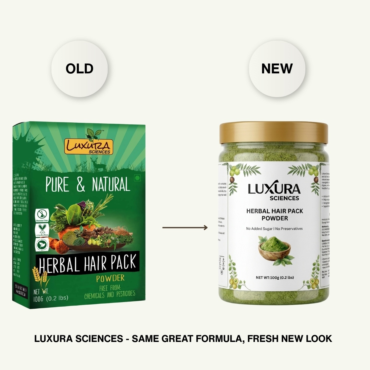 Luxura Sciences Natural Hair Pack for Dry Hair with Nourishing Ingredients - Hydrating Hair Mask (100g) - Image 2