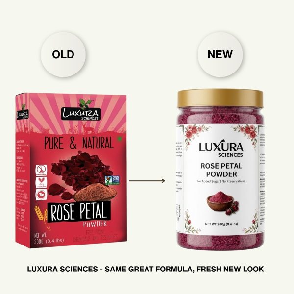 Luxura Sciences Rose Petal Face Mask for Skin Care & Glow (200g)