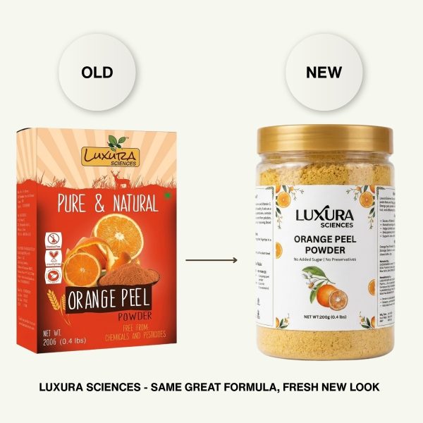Click to see full view Luxura Sciences Face Mask (Orange Peel, 200g) Luxura Sciences Orange Peel Face Mask for Skin Brightening & Care (200g)