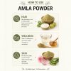 Luxura Sciences Pure Amla Powder for Hair Nourishment & Strength - Vitamin C Rich Herbal Care (200g)
