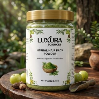 Luxura Sciences Natural Hair Pack for Dry Hair with Nourishing Ingredients - Hydrating Hair Mask (100g)