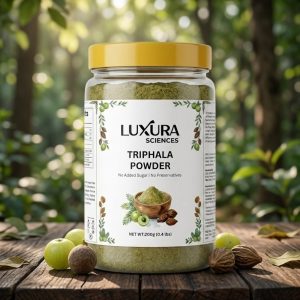LUXURA SCIENCES Organic Triphala Powder 200 Gms- Balancing for Detoxification & Rejuvenation (200 g)