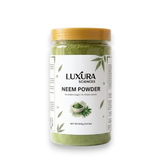 Luxura Sciences Neem Leaf Powder (200g) | Pure & Natural | For Hair & Skin Care | Finely Ground, Easy to Use | No Artificial Additives | Supports a Refreshing Self-Care Routine