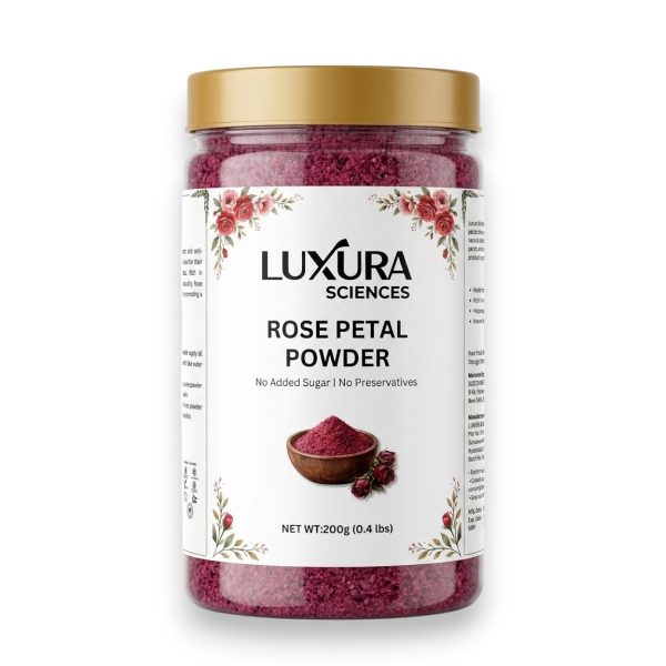 Luxura Sciences Rose Petal Face Mask for Skin Care & Glow (200g)