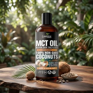 Luxura Sciences Organic MCT Oil for Ketogenic Diet & Energy Management - Dairy & Gluten Free, Non-GMO (250 ML)