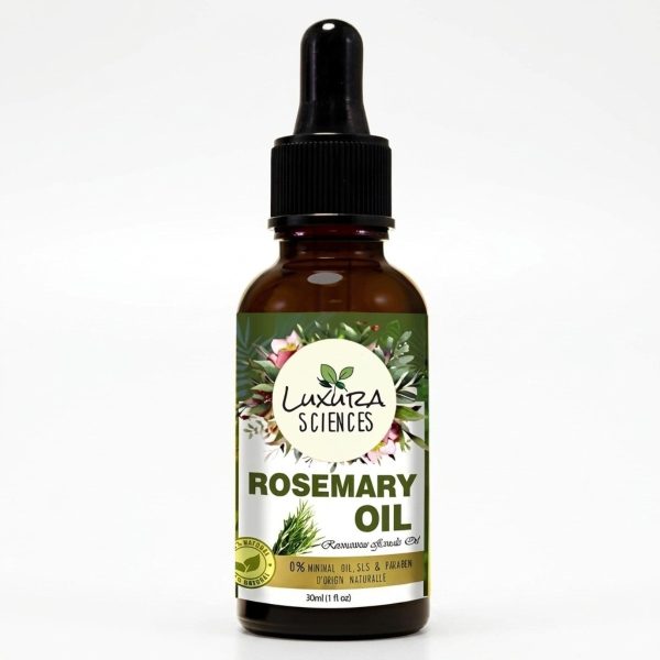 Luxura Science Rosemary Essential Oil - Therapeutic Grade Wellness Oil (15 ML)