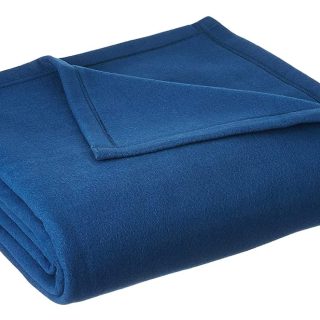 SWARG HOMES Blue Polar Fleece Double Bed Blanket - Ultra Soft All Season AC Blanket (90×90 Inch, 1200 GSM)