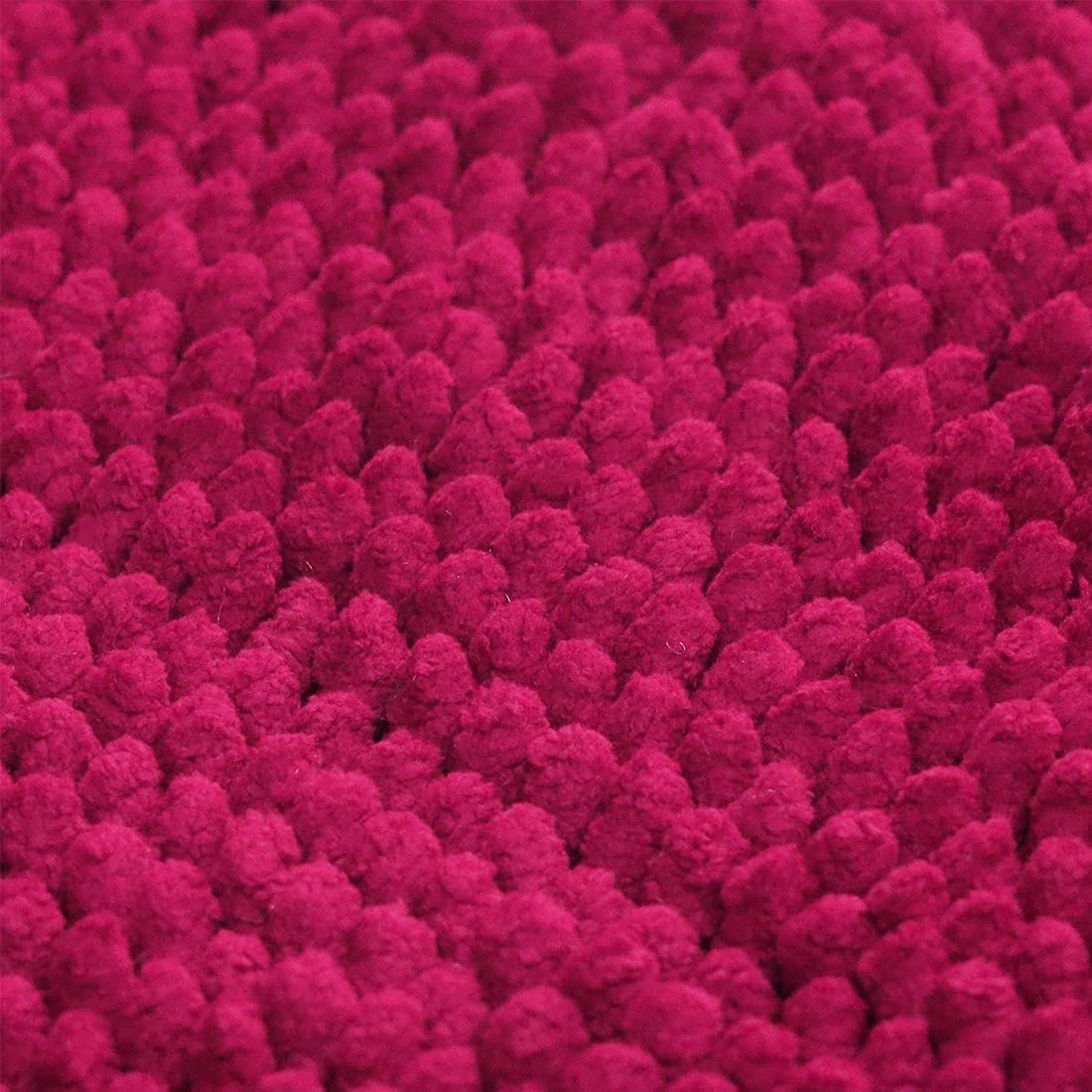 SWARG HOMES Red Popcorn Microfiber Anti-Skid Bath Mat - Water Absorbent & Easy to Clean (37×57 CM) - Image 8