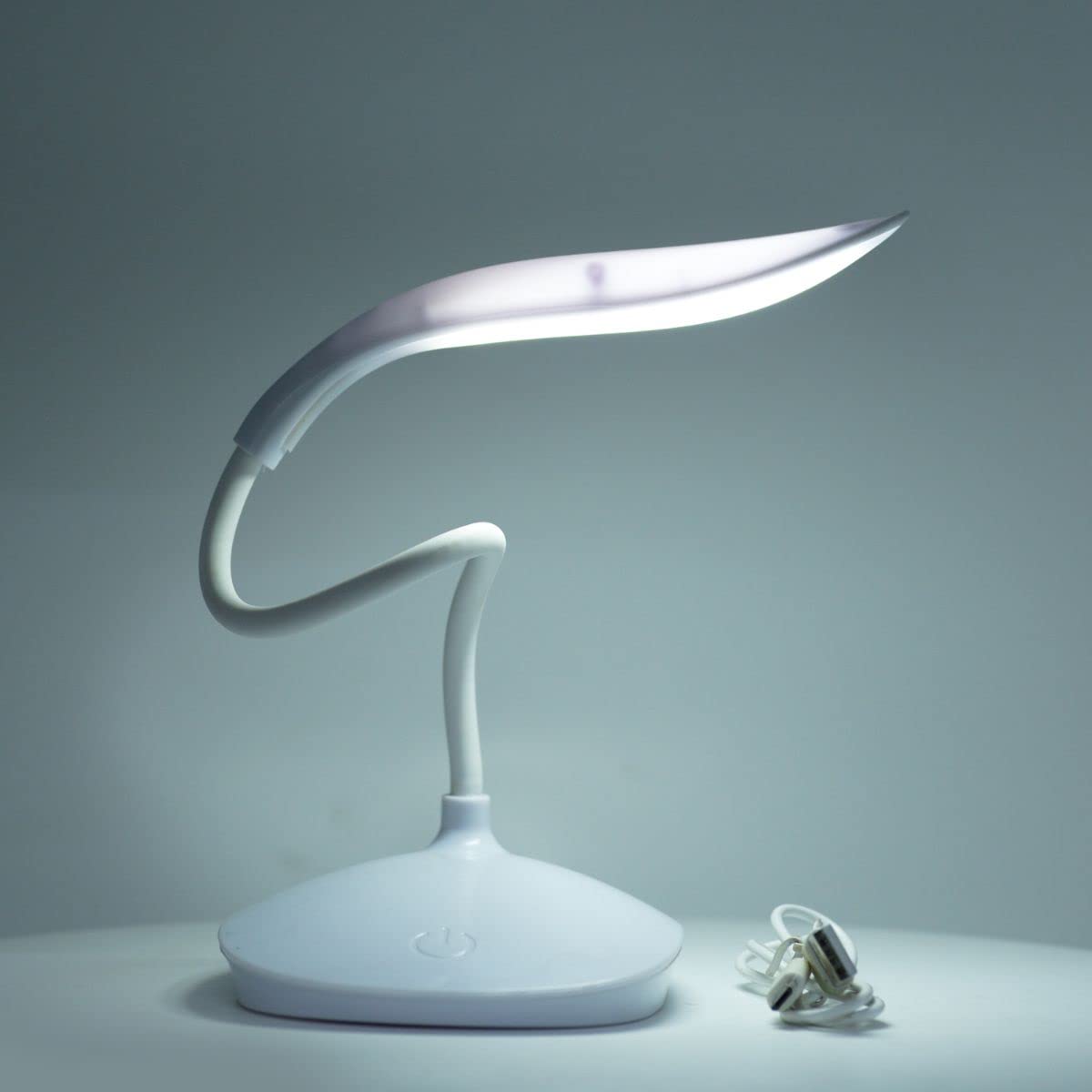 SWARG HOMES White Rechargeable LED Study Table Lamp with Touch Control - Eye Protection Reading Desk Light - Image 8