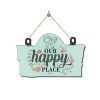 Indigifts “You Are My Happy Place” Wooden Wall Hanging for Couples - Romantic Valentine Gift (11.05×7 Inch)